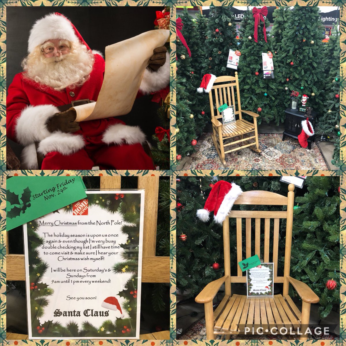 HomeDepot6552's tweet photo. We are getting excited for a special guest! Santa Claus returns to our Store for Photos &amp; Christmas wishes on Friday Nov. 24th! He will be here every weekend through Christmas! 2500 Soncy Rd. #Amarillo 🎅 https://t.co/WrAVy5BCUR