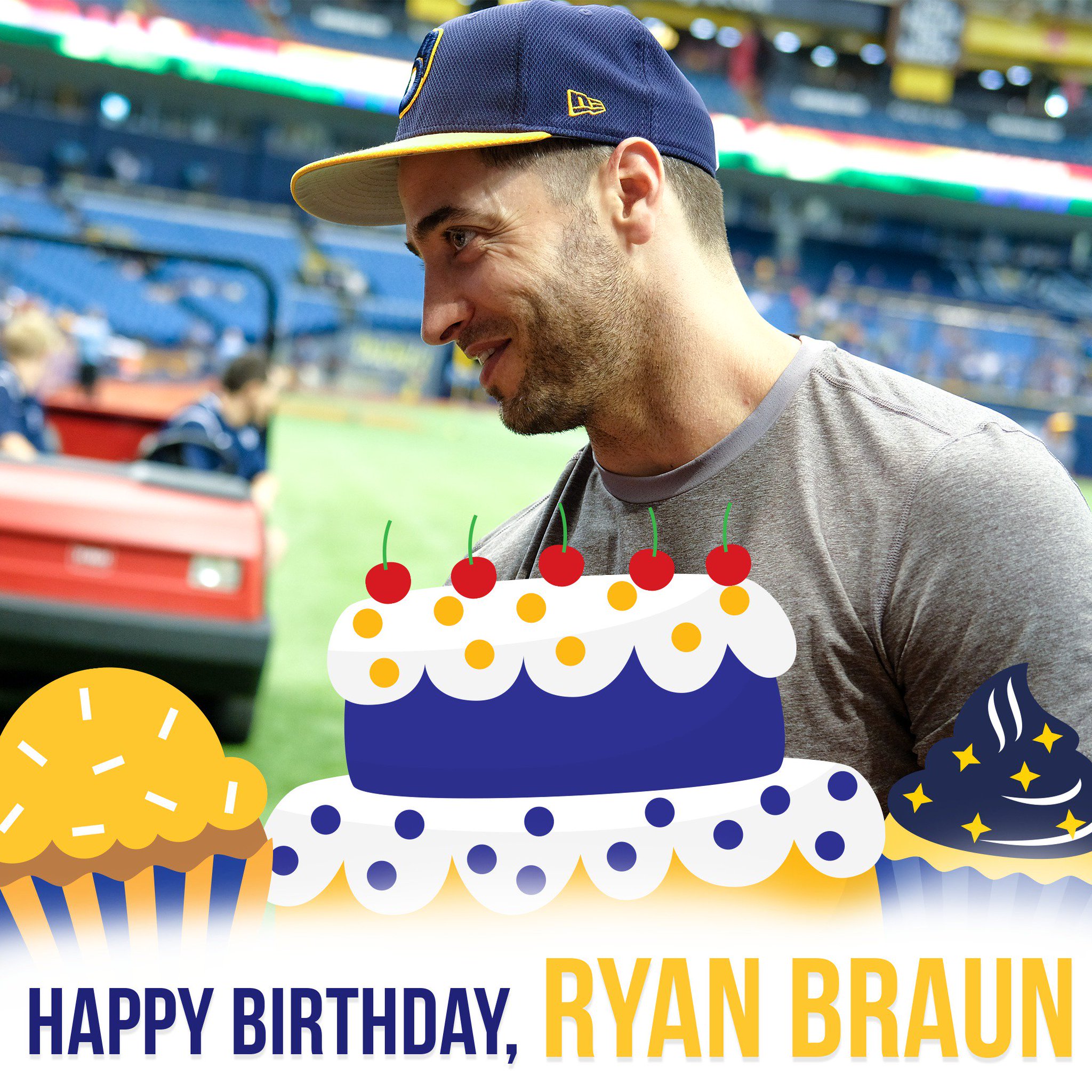 Would like to wish own Ryan Braun a Happy Birthday! Have a day!  