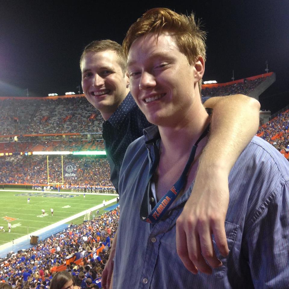 charliejordanuf's tweet photo. Don't post about this much, but I can't contain my excitement. In March, my best friend &amp; roommate of three years was involved in an accident that left him in a coma. Today, I heard him speak his first words since March. Don't ever underestimate the power of the human spirit ❤️ https://t.co/0tpFdpsMjL