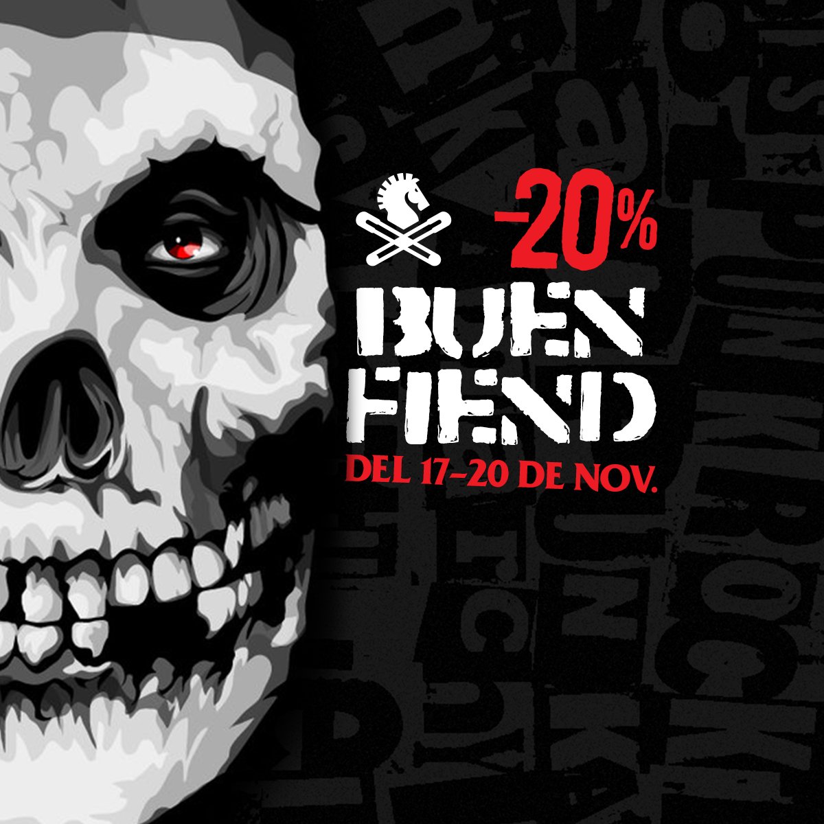 pinchessdiscos's tweet image. ¡We are the Fiend Club! Aprovecha nuestro Buen Fiend y llévate tus #PinchessDiscos con -20%. Compra acá vía @Kichink bit.ly/Pinchess