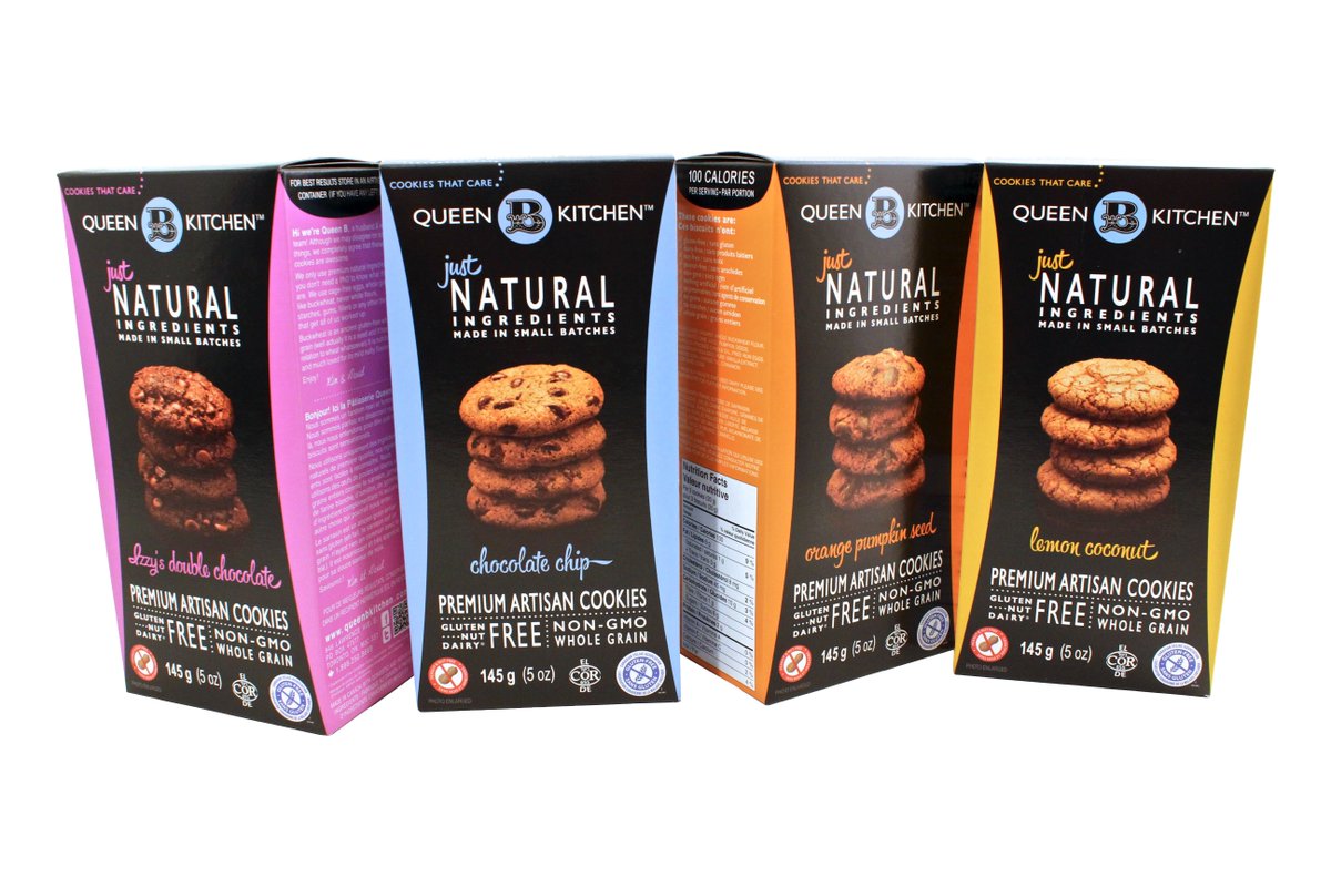 Our cookies are made with just all-natural ingredients grandmothers use.  

Thay are:
#glutenfree
#dairyfree 
#nutfree 
#nongmo 
#wholegrain  

Oh....and they taste great. Melt in Mouth and Crispy!