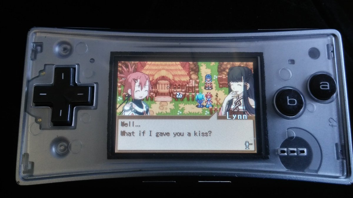 GingerAnne's tweet photo. There is some #Lesbian action happening in my game right NOW!! 😱😍💀💀💀 This babe wants to makeout with my pink haire bitch. Kayla doesn't look happy about this. LoL This game is so gay.🌈😀😏❤ #SummonNightSwordcraftStory
#GBA #Gay #Game #GameboyMini #Nintendo https://t.co/N5qrz1ClQw