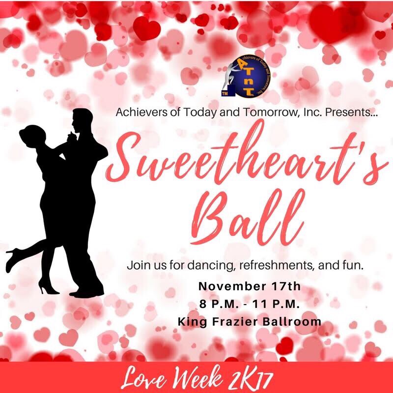 ATnT_Inc's tweet photo. Sweetheart’s Ball tonight! Free event! #LoveWeek2k17 https://t.co/E5wJct5up8