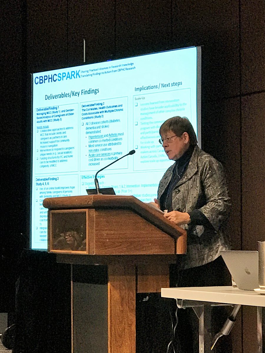 Dr. Jenny Ploeg at #NAPCRG2017 preconference day sharing @ACHRU #patient & #family #caregiver #researchfindings & next steps