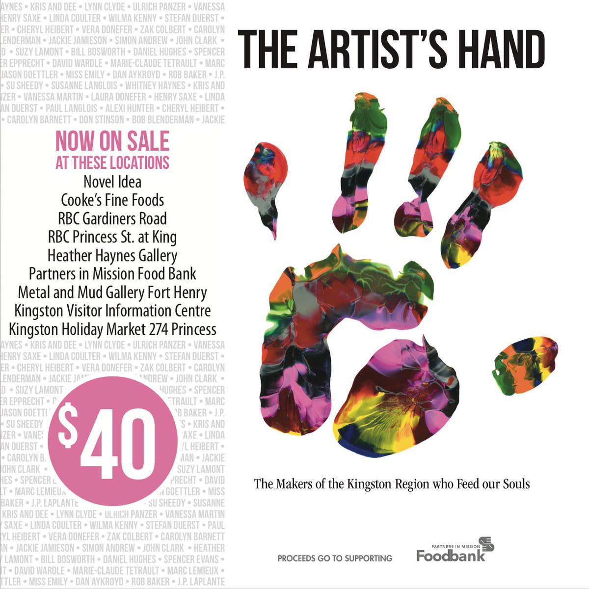 KrisandDee's tweet photo. Support the stunning book of #ygk Artist's Hands for @FoodBankKtown w photos by @SWildPhoto @SuzyLamont SO Honoured to b a part!! See Pic for "Where to buy" https://t.co/e7HY0WWILn