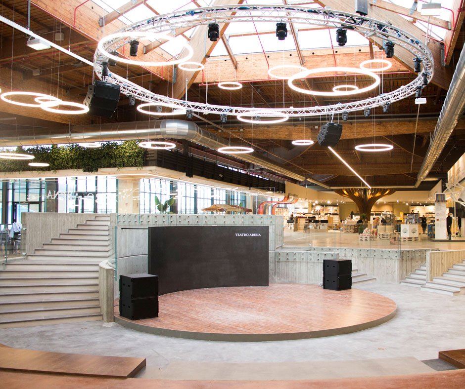 artemide's tweet photo. @artemide illuminates #FICO @eatalyworld with #Alphabetoflight by @BIGstertweets, #Nur by Ernesto Gismondi, #Mouette by #WilmotteIndustries https://t.co/J25QXsohZf