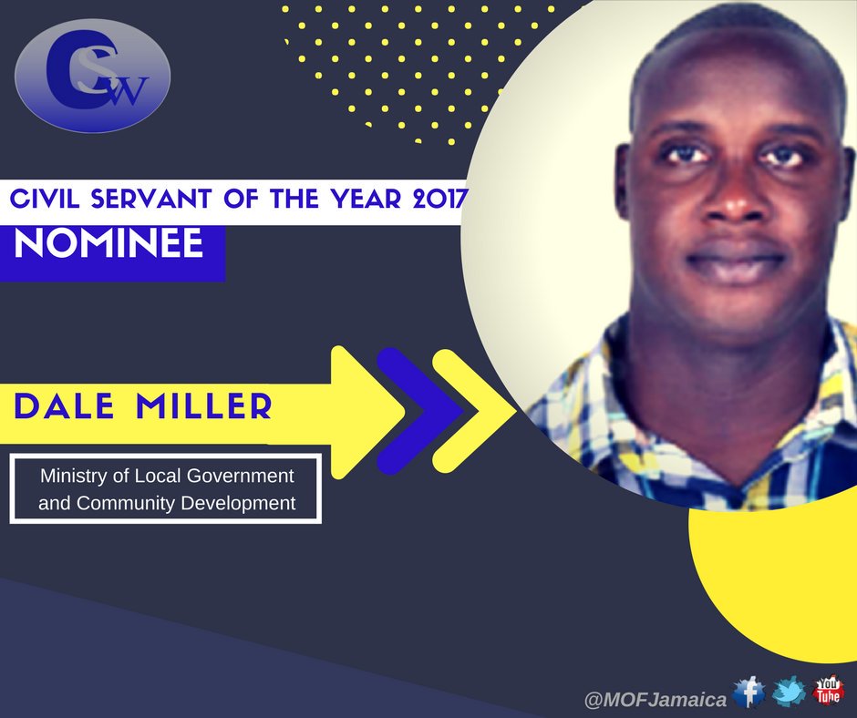 MOFJamaica's tweet photo. 3 men are nominees for Civil Servant of the Year 2017. @onthegroundjm @LoopJamaica @JamaicaTax @JamaicaGleaner @JamaicaObserver @CVMTV @televisionjam @SunCityNewsDesk @Nationwideradio #CSW2017 https://t.co/URqeCWsb0Y