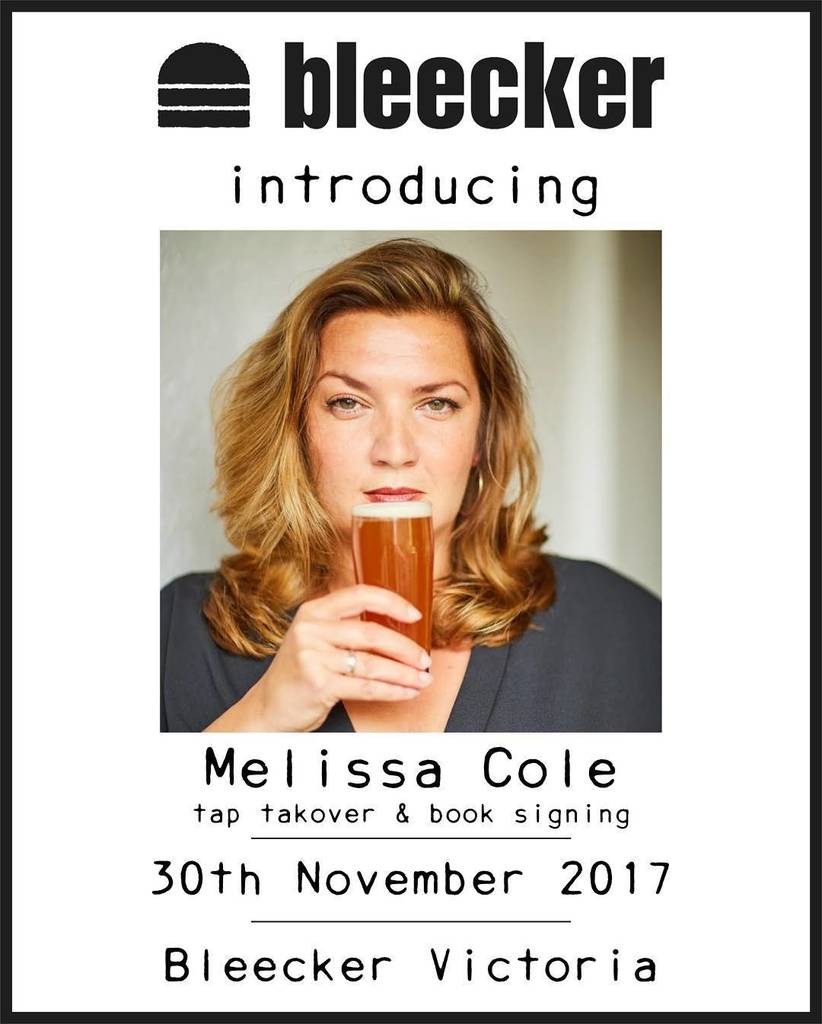 bleeckerburger's tweet photo. ***EVENT NEWS***
Beer expert @melissacole is coming to Bleecker Victoria for a tap takeover and book signing. 30.11.17 https://t.co/Ygn6XVpeEm https://t.co/QfOZDwrbMv