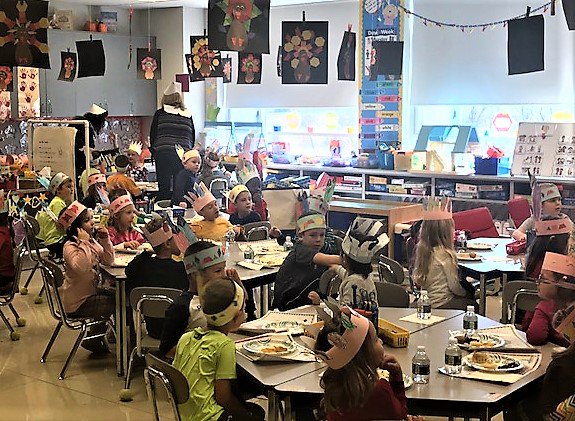 Grateful for <a href="/SASD_Vernfield/">Vernfield Elementary</a> Kindergarten Thanksgiving #SASDPride