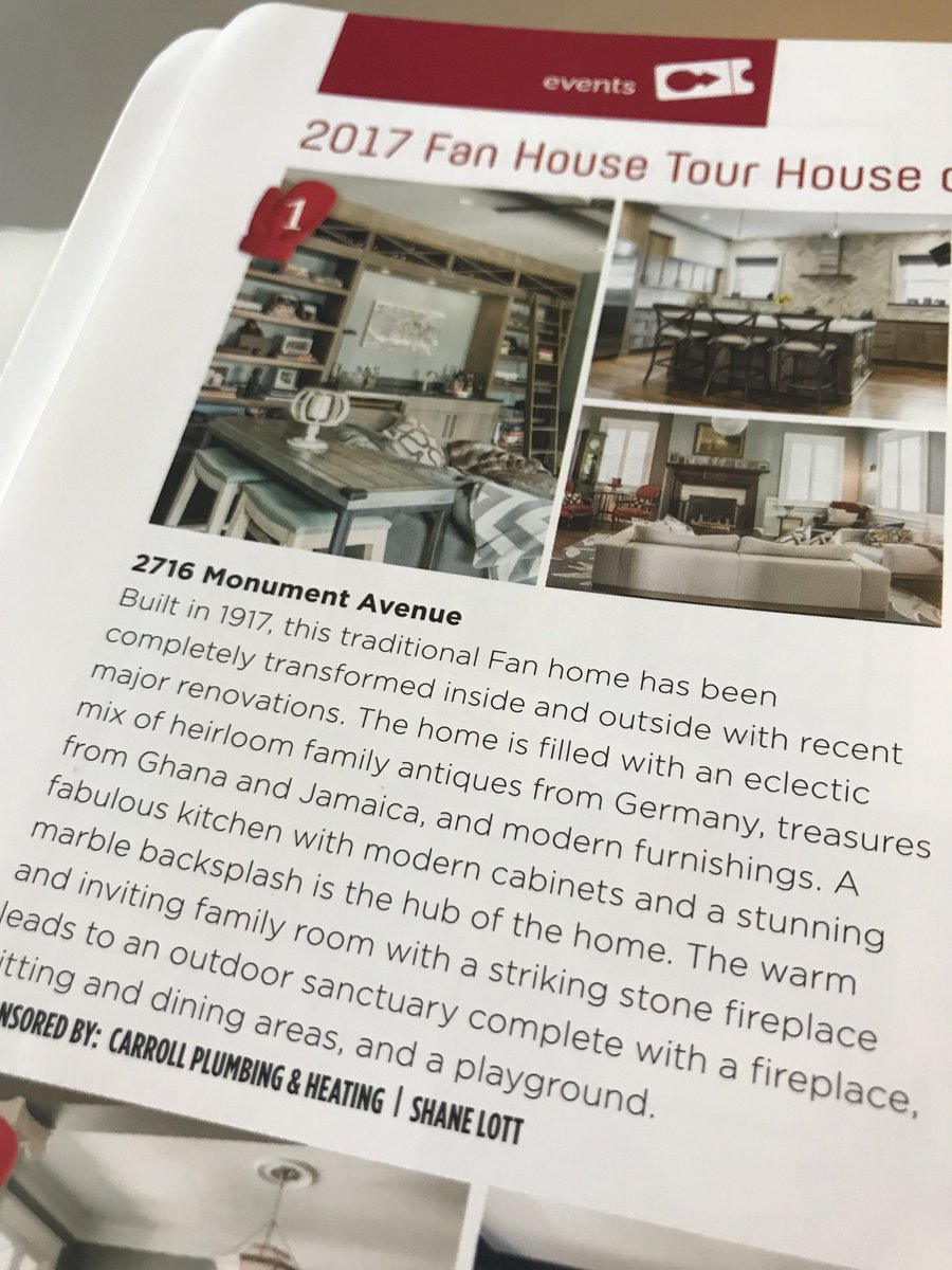 lottrealtygroup's tweet photo. SAVE THE DATE: The #FDA's (Fan District Association) annual Holiday House Tour is Dec  9th -10th. There will be 10 amazing homes open ... including 2716 Monument Avenue, which #LottRealtyGroup is sponsoring. See you there! #Fan #TheFan #FanDistrict #FanHomes #FanRealtor #RSandCo https://t.co/t17NP1aL0D