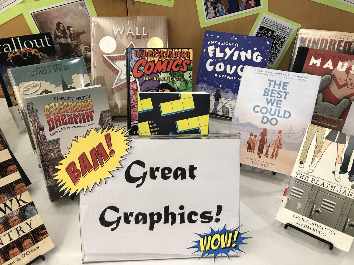 AHSDunton's tweet photo. Come and check out some new graphic novels! https://t.co/7fTFEX4I3G