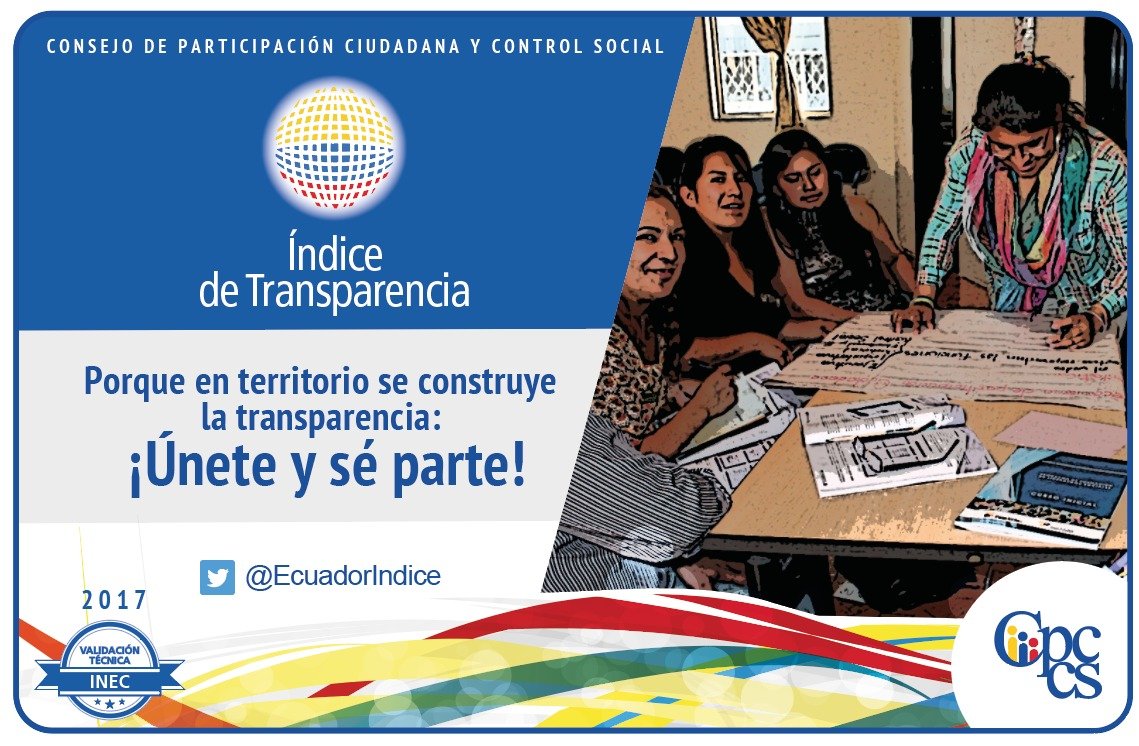 Con nuestras manos construimos transparencia. Encuesta nacional para #GAD ¡Infórmate y participa! #EcuadorTransparente <a href="/CPCCS/">Carlos P. Carcelén Caicedo</a> <a href="/AMEcuador/">Municipalidades Ec</a>  <a href="/CONGOPE/">CONGOPE</a>