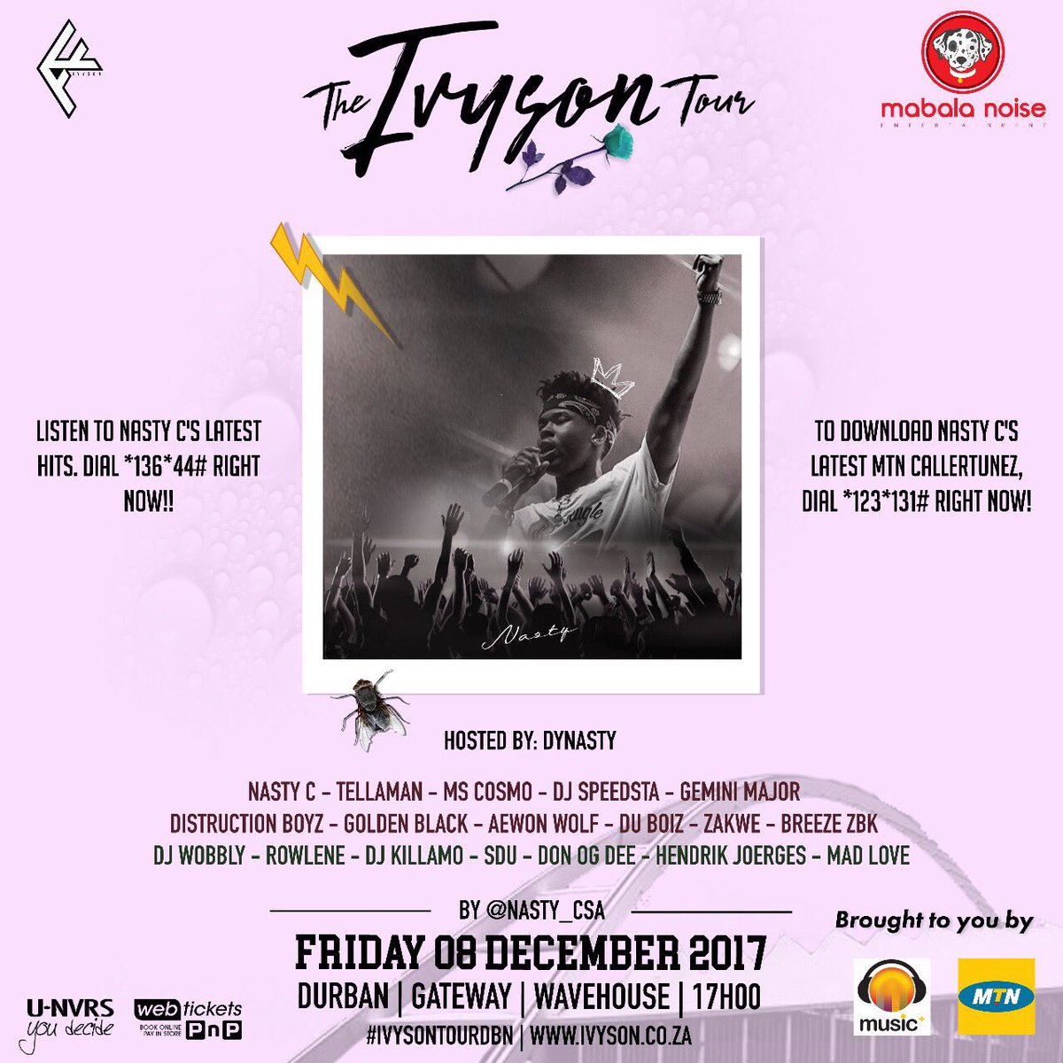 December 8 🔥🔥🔥. #IvysonTourDBN