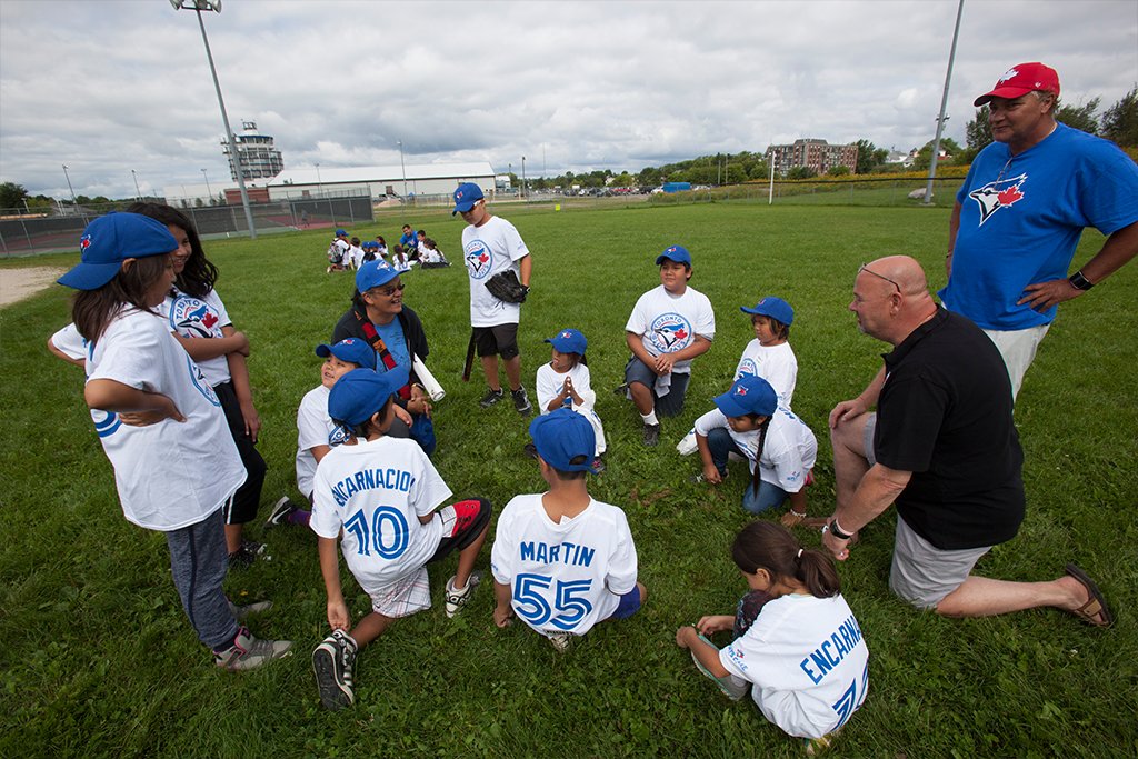 RightToPlayCAN's tweet photo. Batter up! 28 communities in our #PLAYProgram learned about the value of teamwork and play by running baseball programming this past summer https://t.co/YRQeFpWMv2