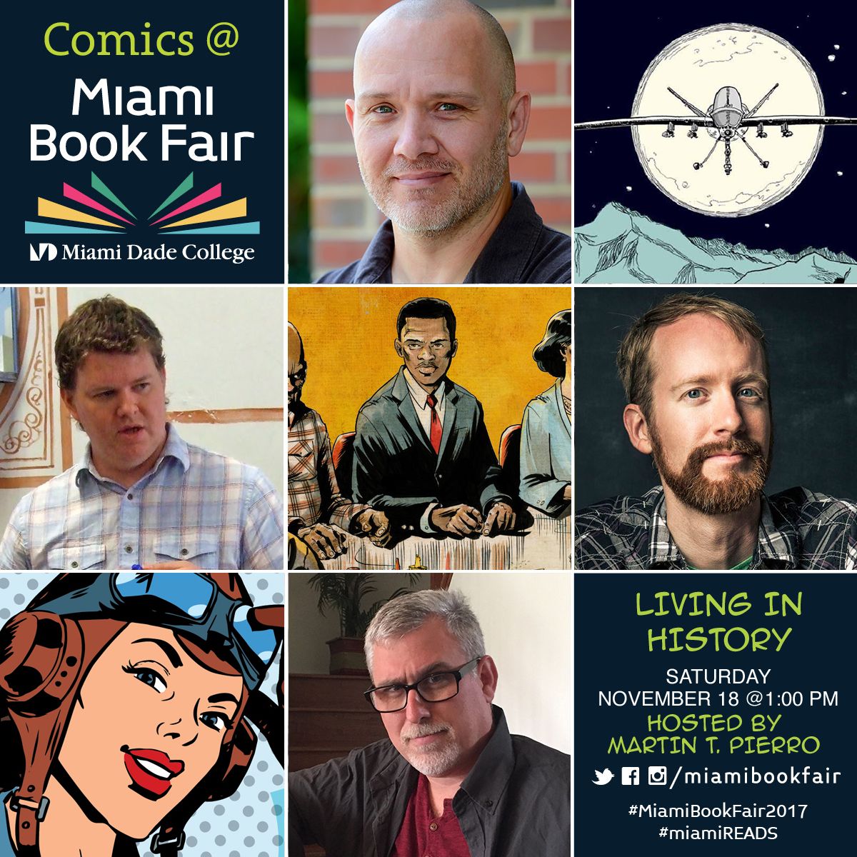 CosmicTimes's tweet photo. Join Martin Pierro for the @mbf “Living in History” panel on 11/18 @1pm.  Nathan Hale @NCMSocial, Khalil Bendib, Mark Fertig and Nate Powell @Nate_Powell_Art will be there to answer questions and provide insight into their amazing talent! 
https://t.co/vDBE2SgZoF https://t.co/6Qao6c8oiI