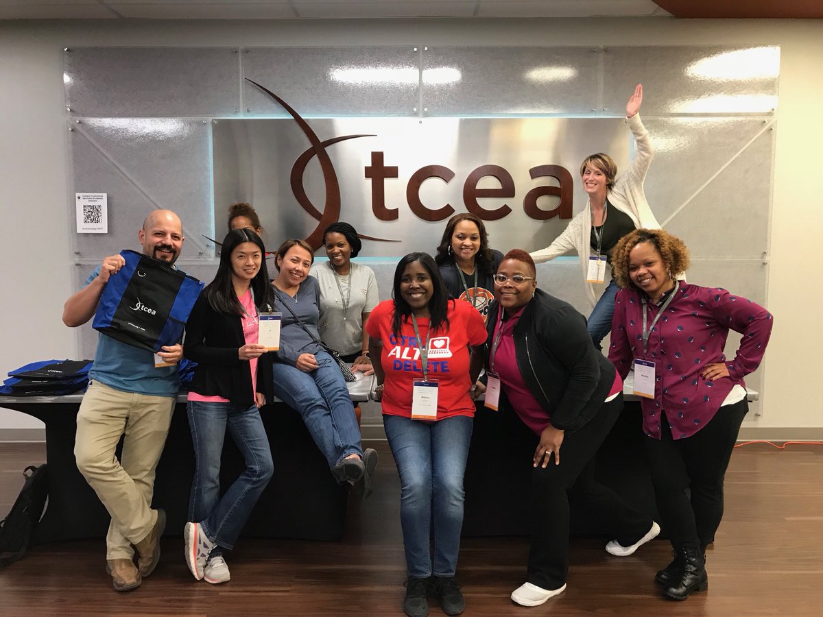 AliefTech's tweet photo. So proud of this group! Our new @AliefISD Instructional Technology Specialists are learning &amp; growing  attending @TCEA #CTS17. Can hardly wait for you to return &amp; impact our Ts &amp; Ss!! https://t.co/T2ZbvCCD2f
