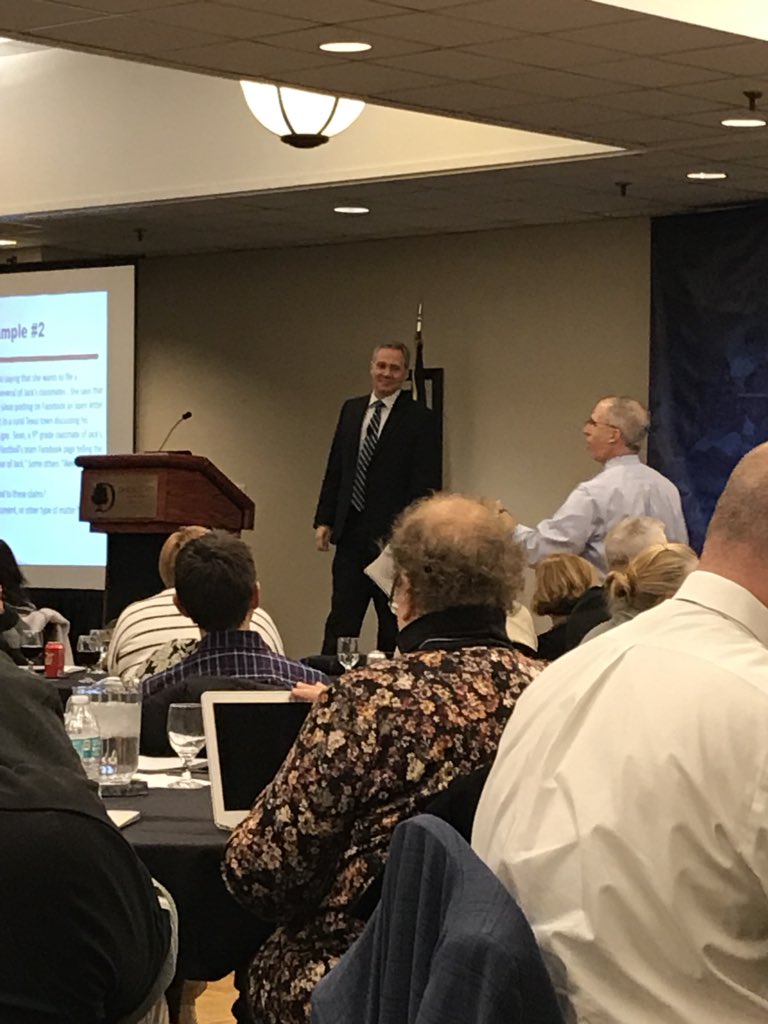CW_Bill_Tracy's tweet photo. Bias-based bullying in Public Schools at the MPA Fall Conference #MPA_Fall17 @HDCouturier @DurostMPA @MikeBissonMPA https://t.co/6q7KISV3Lt