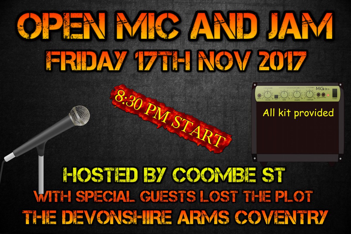 coombe_st's tweet photo. #openmic #openmicandjam #thedevonshirearmscoventry #friday17thnovember https://t.co/HrQBsm1GSp
