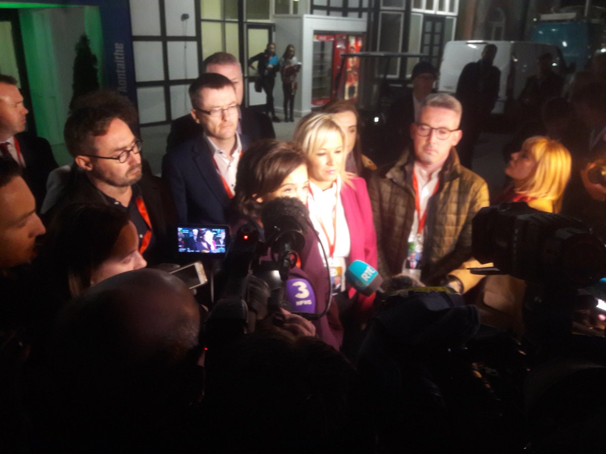OisMacC's tweet photo. .@MaryLouMcDonald &amp; team briefing the media ahead of #SFAF17 topics include #RepealThe8th &amp; Sinn Féin in Govt! https://t.co/rVtjFcwc5O