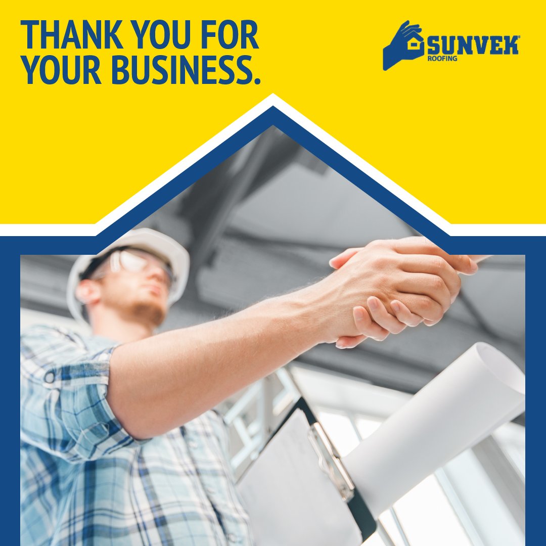 sunvekroofing's tweet photo. We love to hear customer feedback. "I am very pleased with the quality work and professionalism of this company."  https://t.co/3QpSrEOb3r https://t.co/olvddt0nXH