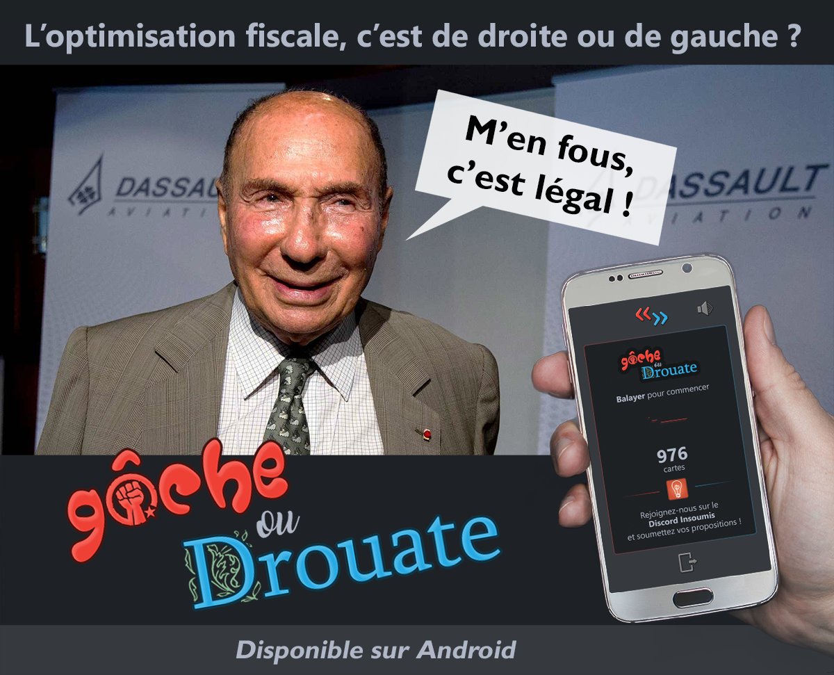 DiscordGauche's tweet photo. NOUVELLE PRODUCTION ! 🤘
DISPONIBLE SUR ANDROID ! 📱

#GôcheOuDrouate, le jeu qui clarifie la question du clivage politique ! 🎮

➡️https://t.co/3QeyczRQE6 https://t.co/X06gSZftWU