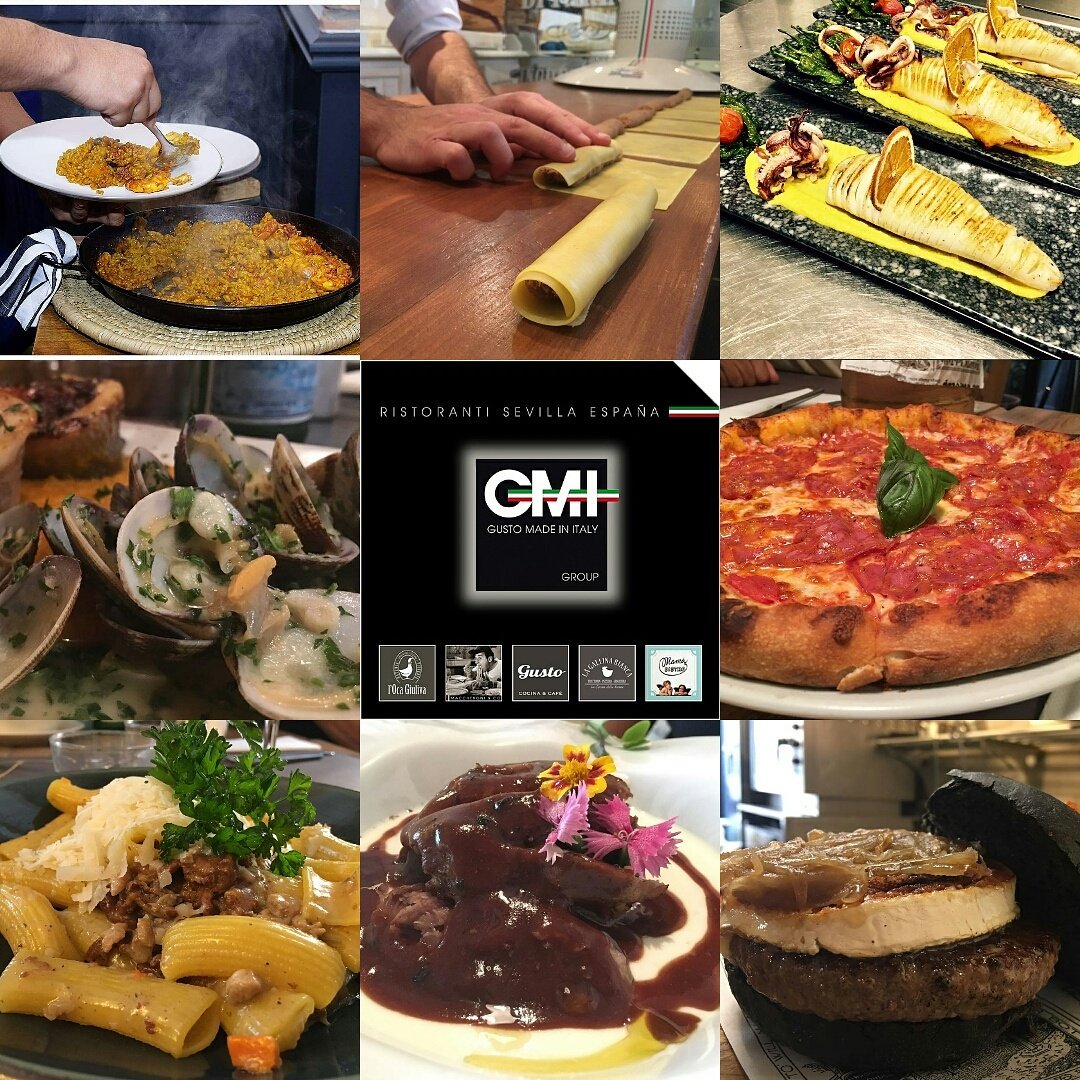 gruppogmi's tweet photo. @Maccheroni_Co : Pizzas y  pasta fresca

@OcaGiuliva_Svq : Mejores elaboraciones de la cocina italiana

@_gallinabianca : Tradicional cocina italiana

Si prefieres la cocina mediterránea,  @MamaBistro2015  

Un restaurante que se transforma a lo largo del día. Es @Gusto_Sevilla https://t.co/wEO2RQgRAi