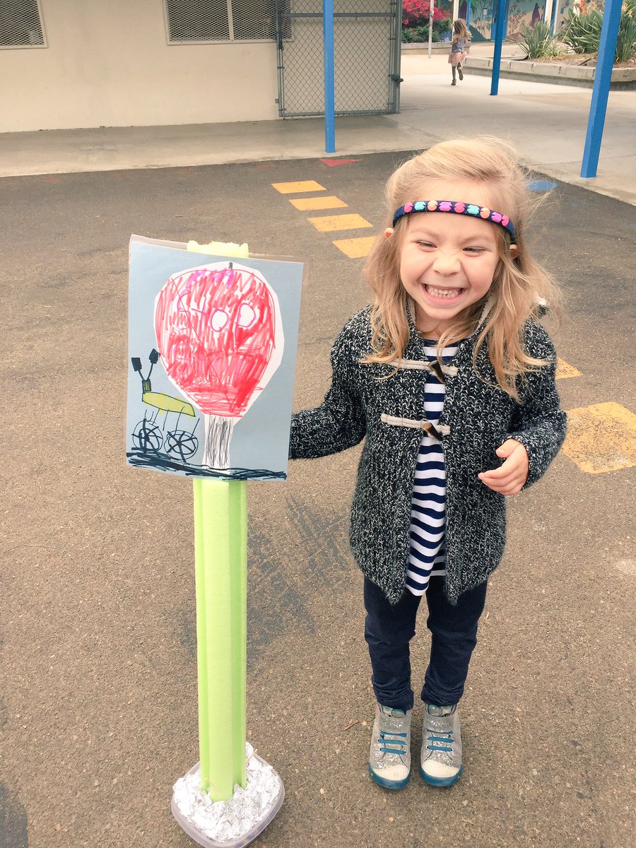 ChienforSTEM's tweet photo. As a @ibpyp steward, Kindergartener, Stella inquired about signs and symbols in @lboy1139's class and took action by making a stop sign for the bikes in the playground to make @CasitaMagnet a safer place. #TakeAction #MakerEd #IBPYP #MakeforGood https://t.co/myfv7yARXE