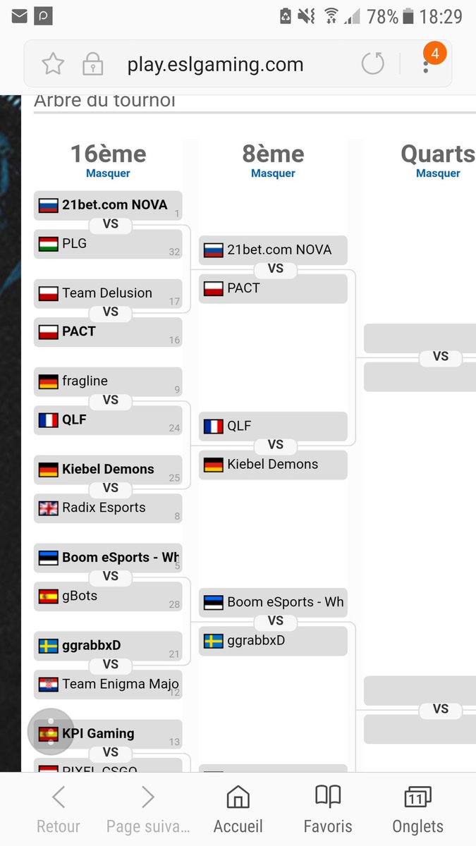[#ESL] 🔴🇫🇷

📍 Notre équipe CSGO Syndicate #QLF s'est qualifiée pour les 8ème de finale de cet <a href="/ESLCS/">ESL Counter-Strike</a> !

Next match against #KiebelDemons ⚔

#SyndicateGG
