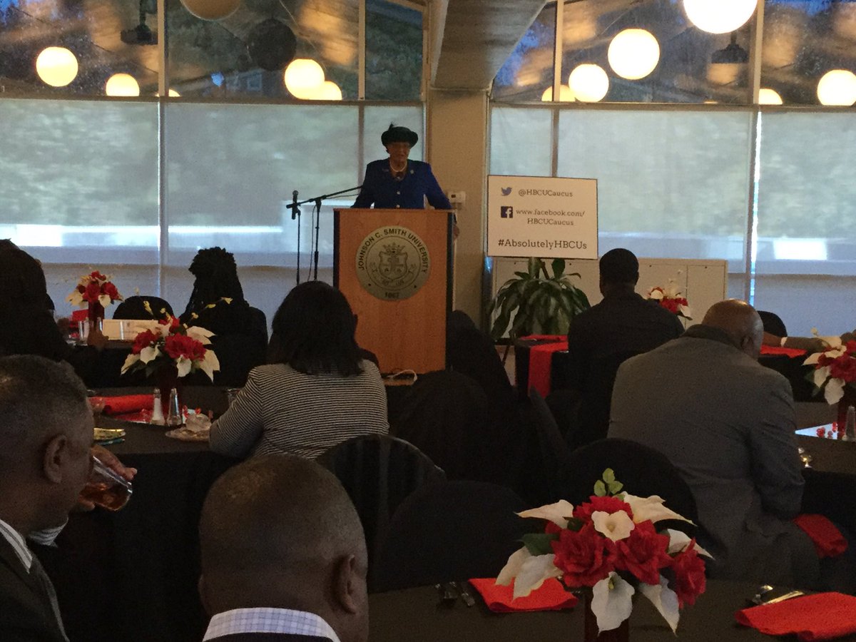 JCSUniversity's tweet photo. Congresswoman Alma Adams addresses the CASE Summit audience about the importance of HBCUs in America. #AbsolutelyHBCUs https://t.co/huCyk0M2DK
