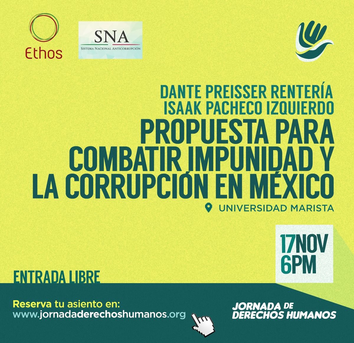 Isaak_Pacheco's tweet photo. En un momento más, platicaré con colegas de la Universidad Marista y otros invitados de la @JornadaMerida sobre las alternativas q tiene la Sociedad para involucrarse en el monitoreo, señalamiento y denuncia de los hechos de corrupción en su estado y el país 🇲🇽 @ethoslabmx https://t.co/1dboYNrvqU