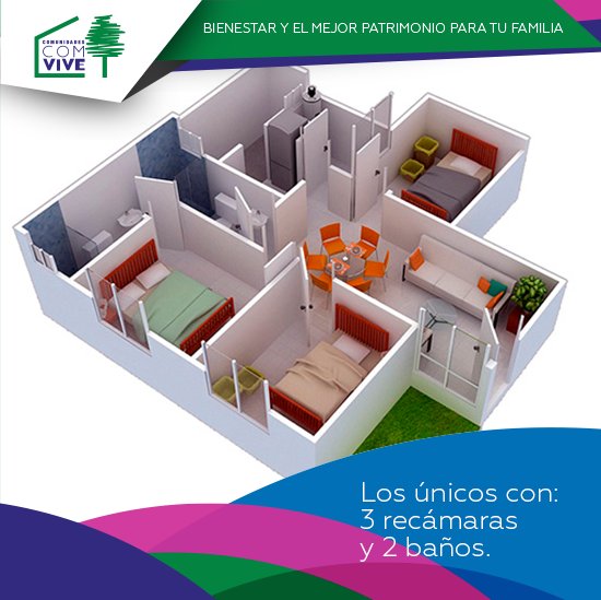 #TuCasaCOMVIVE 
Adquiere una casa o departamento en Zumpango, Estado de México que cuenta con una excelente ubicación, seguridad privada y áreas recreativas. 
Conócelo: goo.gl/NsVgBU