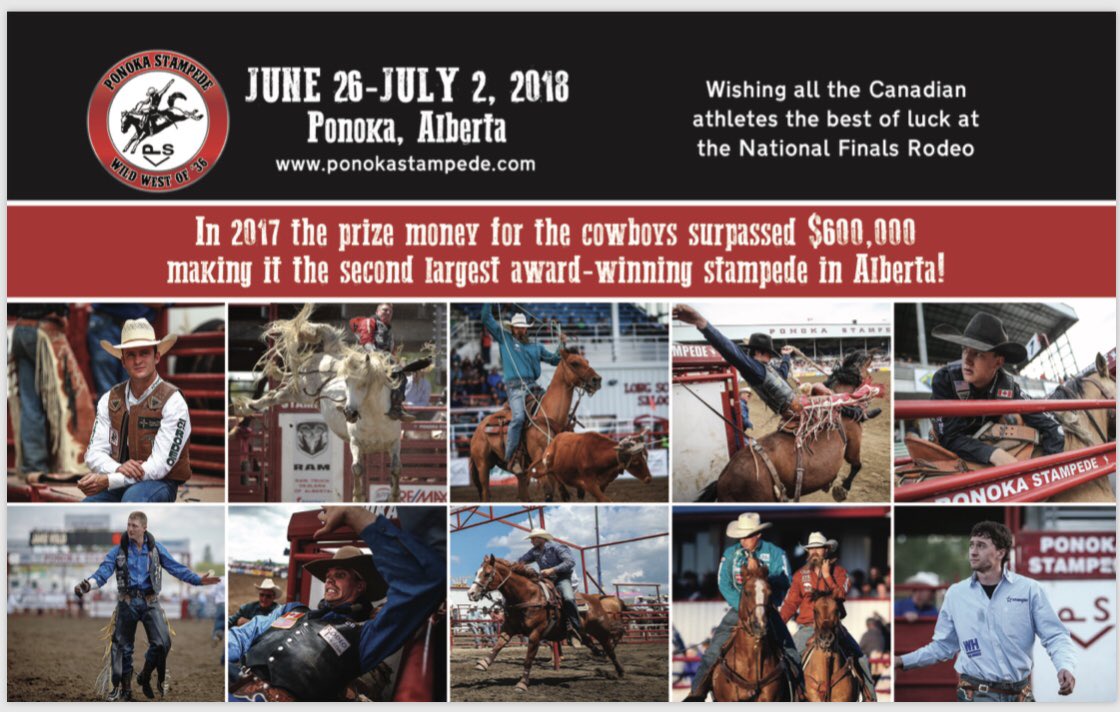 Countdown to #NFR Go TEAM CANADA! <a href="/LasVegasNFR/">Wrangler National Finals Rodeo</a> <a href="/jordhansen19/">jordan hansen</a> <a href="/Jeremy_Buhler/">Jeremy Buhler</a> <a href="/laytongreen1/">layton green</a> <a href="/JakeVold/">JakeVold</a> <a href="/zeke_thurston/">Zeke Thurston</a> <a href="/OrinLarsen/">Orin Larsen</a>  <a href="/tjmilan/">Tanner Milan</a> <a href="/ScottGuenthner/">Scott Guenthner</a> #PonokaProud
