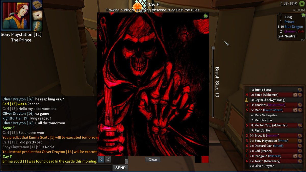 TheThroneOfLies's tweet photo. With emotions flooding and minds racing, the Blue Dragon stand on edge. The Cultists are weakened but a shadow grows even. The fear grows deeper at the shrieking sight of the Reaper.

#IndieDev #PCGaming #ToL #NeutsOut https://t.co/O2hbDaRFzB