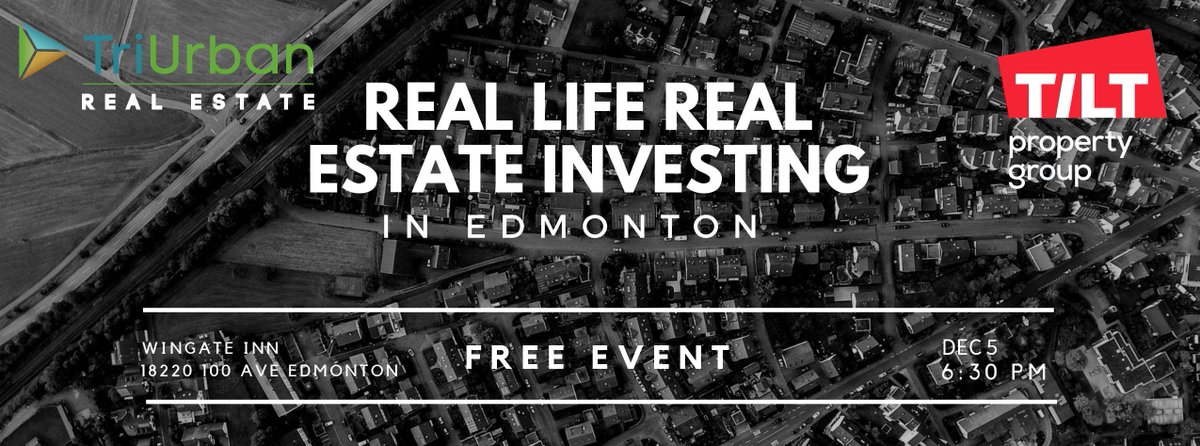TriUrban's tweet photo. Another successful #RLRE investing event has come and gone. That means we’re already preparing for Part 3, Where to Buy for Your Highest ROI, on Dec. 5. Keep watching for more information on how to register. https://t.co/HIPynKKK4Q