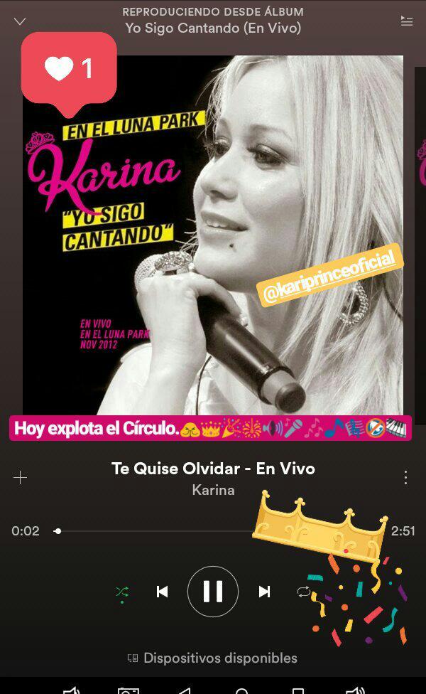 medicencarito90's tweet photo. Ansiosa llego el gran día.🙏😀 #Karina 👸💘👑 #LaPrincesita @kari_prince Presenta su nuevo disco 👉 #Mujeres 💿🎧🎤🎵🎼🎶🎹 Hoy explota el #TeatroElCirculo 💣💥🔥🎉🎊🎈🎆 con su música y belleza!!😍🌹 #17DeNoviembre 🍀 #Rosario 🙌 #Fila5 💙💜 https://t.co/N5tc6QzmJW