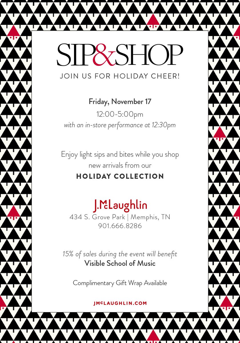 visiblemc's tweet photo. Catch our choir, Octave Up at J. McLaughlin TODAY between 12-5 PM for an in-store performance. 15% of all sales during the event will benefit #VisibleMC! #bevisible #octaveup #jmclaughlin #memphismusic #vmc https://t.co/0iRi295kZU