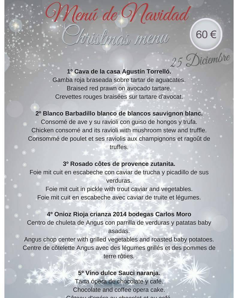 pacofloreschef's tweet photo. Os presentamos nuestro menú para el día de Navidad.
Reservas 952493181#lacalademijas https://t.co/ChqnWXkxzq