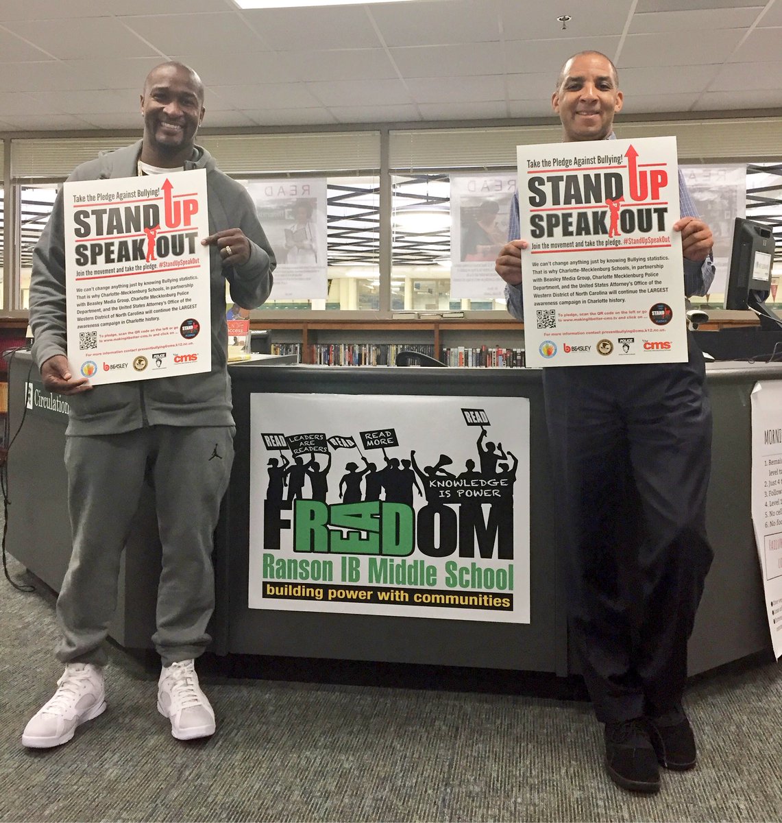 8th grade student leaders from <a href="/RansonIBMS/">Ranson IB Middle</a> lead a very profound discussion on Stand Up Speak Out Against Bullying (<a href="/SUSOinNC/">Stand Up, Speak Out</a>) with <a href="/Noleezy/">Norman</a> and <a href="/BeasleyMedia/">Beasley Media Group</a>.