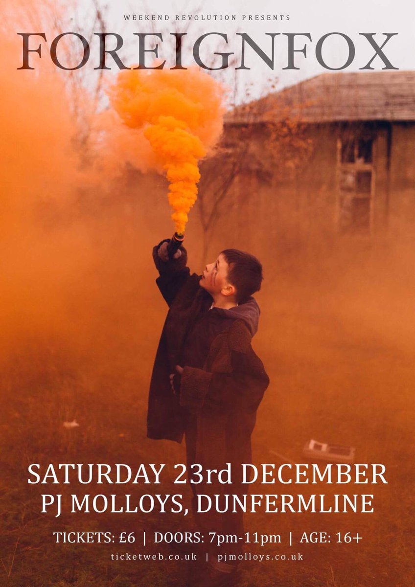 ForeignFOXX's tweet photo. DUNFERMLINE // HOMETOWN FESTIVE EXTRAVAGANZA
Our final show of 2017.
Christmas hats + jumpers not essential but STRONGLY encouraged.
New songs.
Ho ho hurry up and secure a ticket: https://t.co/iBMAvpoV9z
@PJMolloys #foreignfox π
π» https://t.co/3HJIJaKEaN