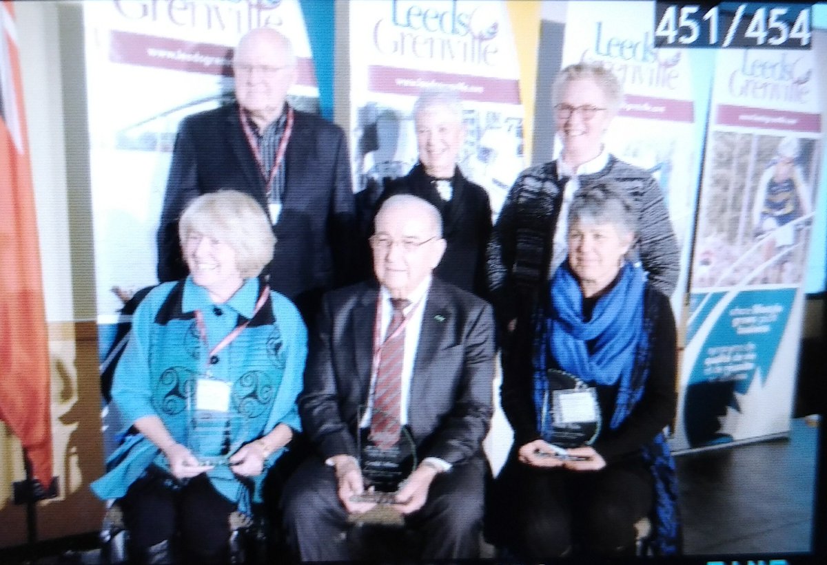 brockvillenw's tweet photo. #BREAKING: All 3 nominees of the Bill Thake Memorial Award for economic development have won. First time by the selection committee. Heather Howard, Gerald Tillman & Wendy Banks. @Leeds_Grenville #lgecdev2017 https://t.co/uhCHHShVcX