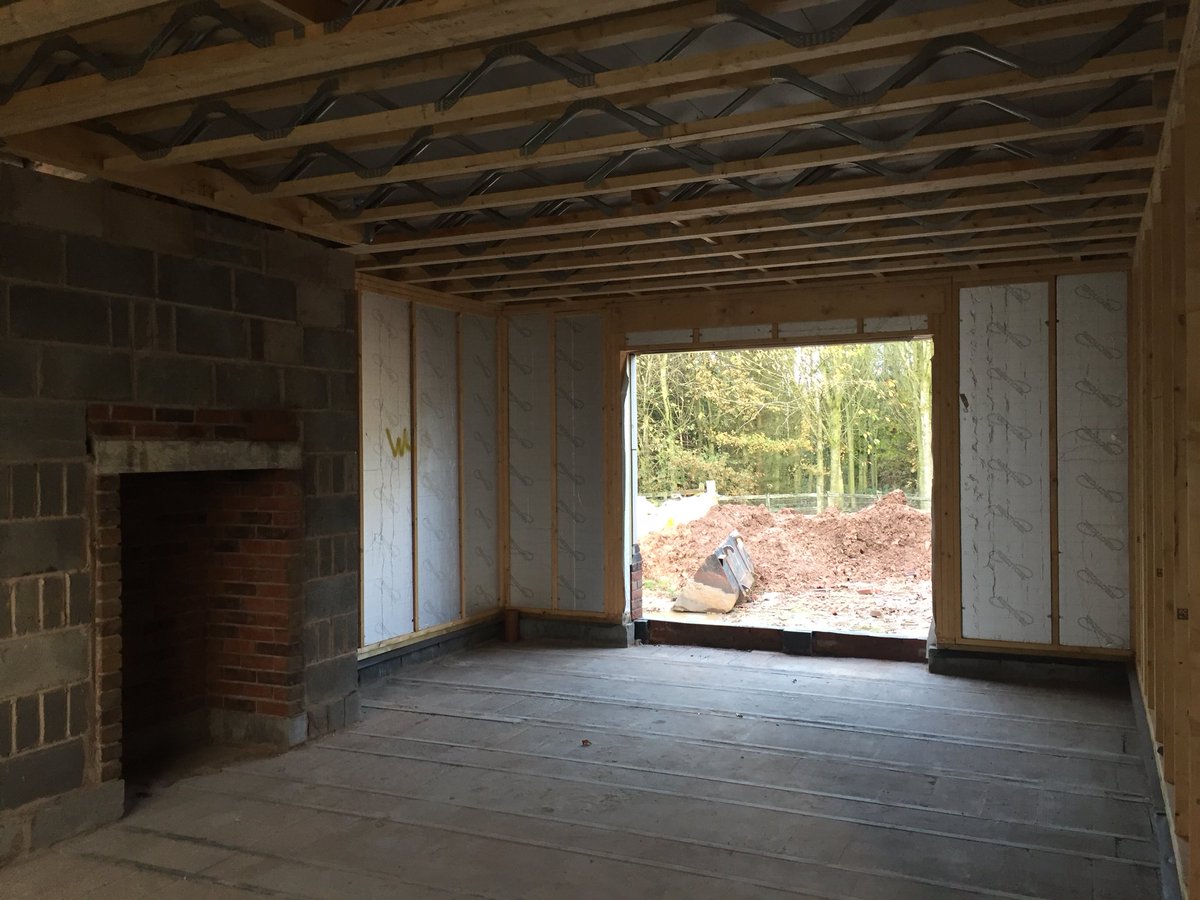 Good to see the brickwork complete on one of the Timber frame kits we completed in August