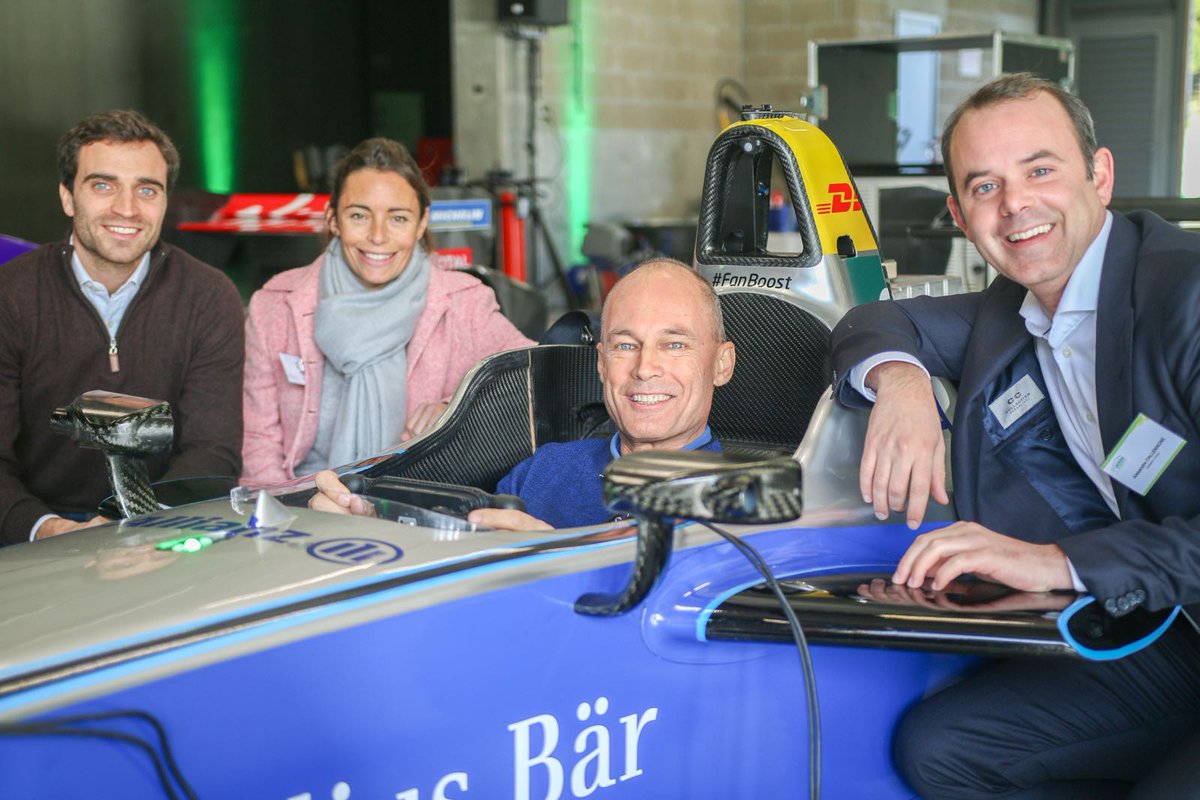 bertrandpiccard's tweet photo. Après @solarimpulse et ma @HyundaiFrance électrique, il ne me manquait plus que la #FormulaE sur le plus beau circuit du monde @circuitspa. C'est chose faite aujourd'hui. Absolument fantastique! Merci. #Luminus #sparkeday https://t.co/RWpn6TC07w