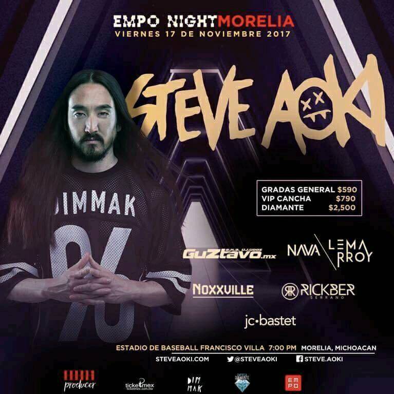 TopChartTV's tweet photo. Hoy!!! #EMPONight @steveaoki @GuztavoMX @jorgenavamusic @lemarroymusic @noxxvilleedm @rickberserrano 🔥😎 https://t.co/Ma4YahAvDe