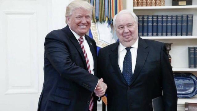 thehill's tweet photo. Ex-Russia ambassador: It would take over 20 minutes to list all Trump officials I've spoken with https://t.co/3w0KzZ56I8 https://t.co/2iNLWsZfdF