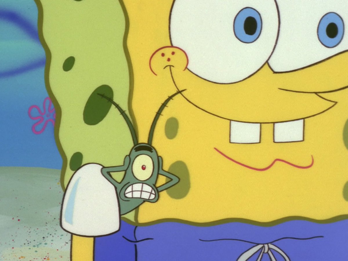 8 replies. spongebob, this is your next lesson. be AGGRESSIVE! tell that gu...