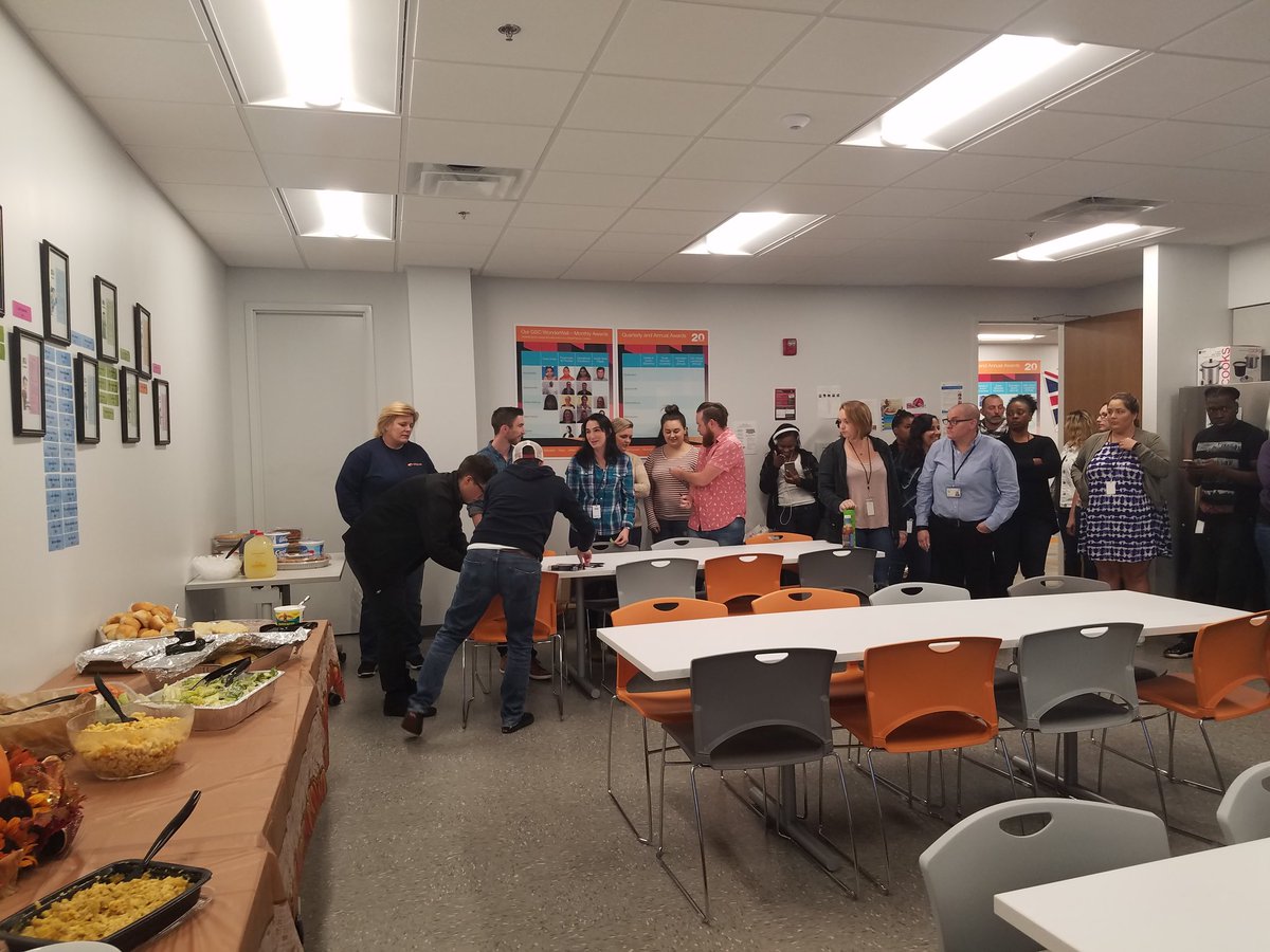 RockiHowardSPHR's tweet photo. So thankful for the @RSOutsourcing #JAXGSC crew. #Friendsgiving celebration at work. #workforRS https://t.co/7btqYHLm6F
