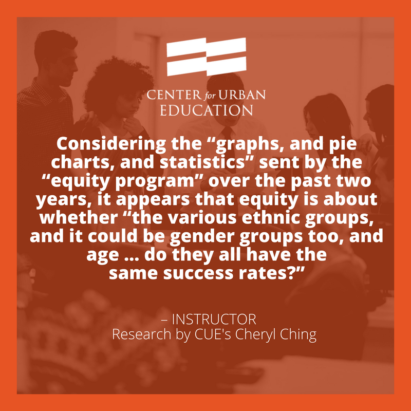 Center4UrbanEd's tweet photo. #HigherEd practitioners take part in @CherylDyChing's research on #equity and explain why racial/ethnic disaggregation of success data is important. #InternationalEducationWeek #ASHE17 #CUE https://t.co/JQDXNE0en4