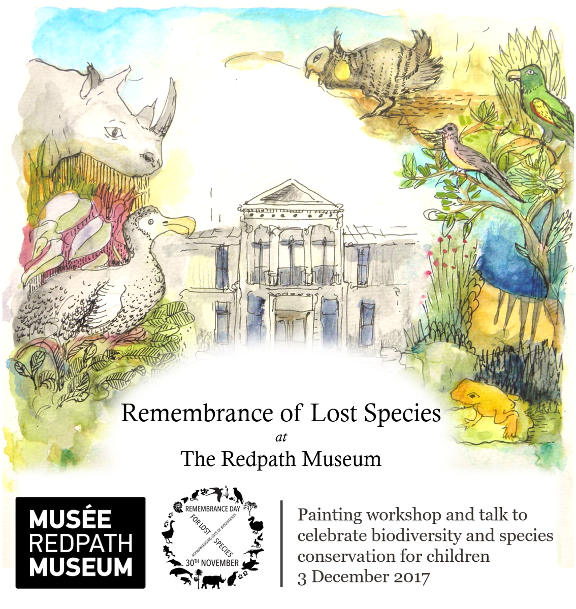 KatClaassens's tweet photo. I will be leading a workshop for children for Remembrance of Lost Species Day @RedpathMuseum https://t.co/ZQU27FlUcJ @extinctsymbol @extinctsymbol @LostSpeciesDay @ForLostSpecies https://t.co/azqU3X4u1W https://t.co/H6AkuimS5P