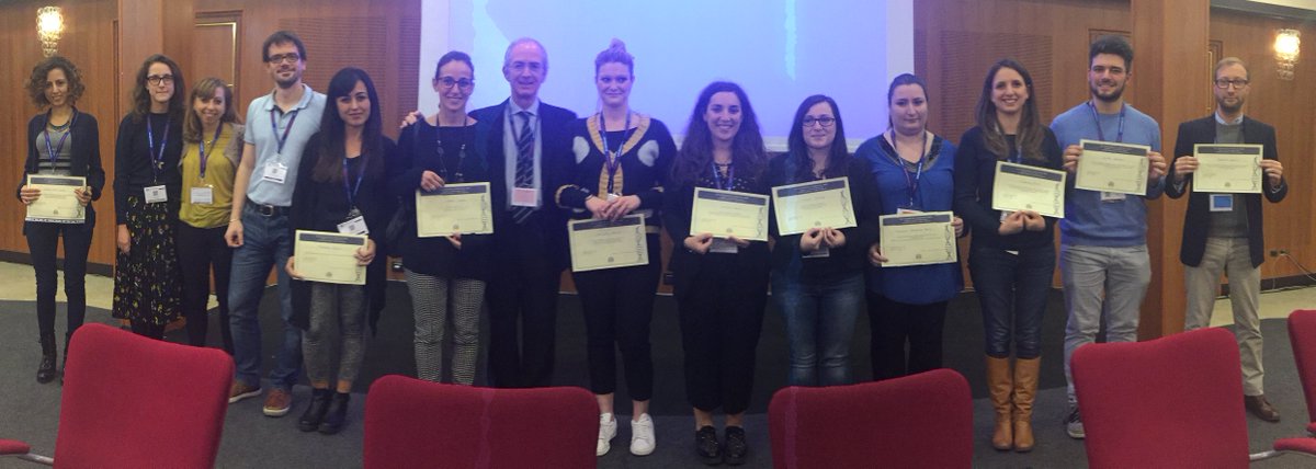 #SIGU2017 Premiazione dei giovani vincitori per migliori contributi scientifici al convegno di #Genetica a #Napoli