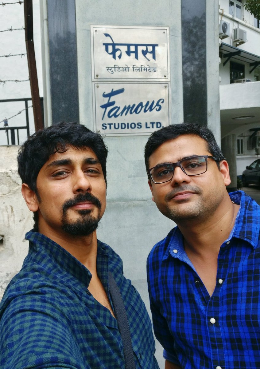 galattadotcom's tweet photo. #Siddharth with his #Aval director @Milind_Rau. #Gruham #TheHouseNextDoor @Actor_Siddharth #avalrunningsuccessfully https://t.co/usfum4awsp